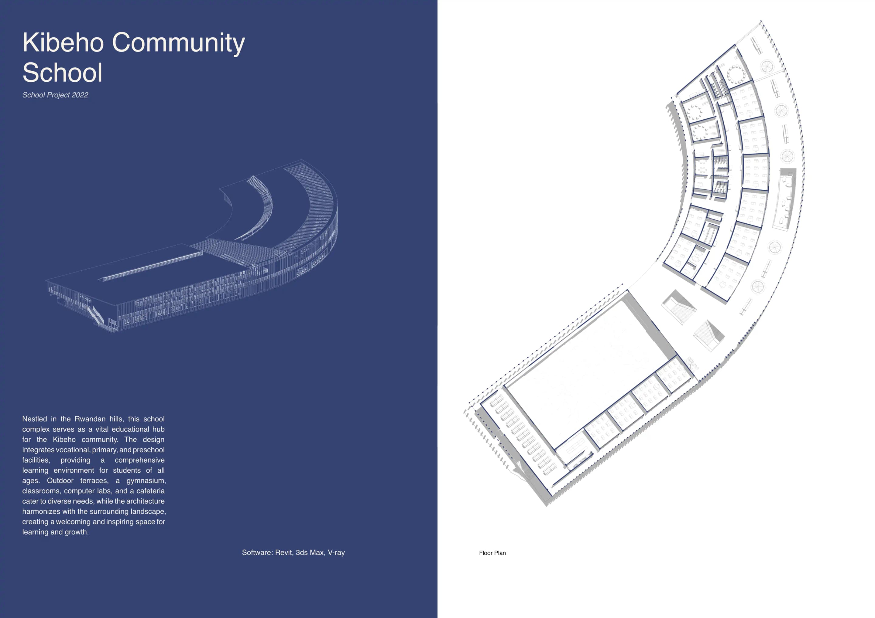 Architectural portfolio spread 34