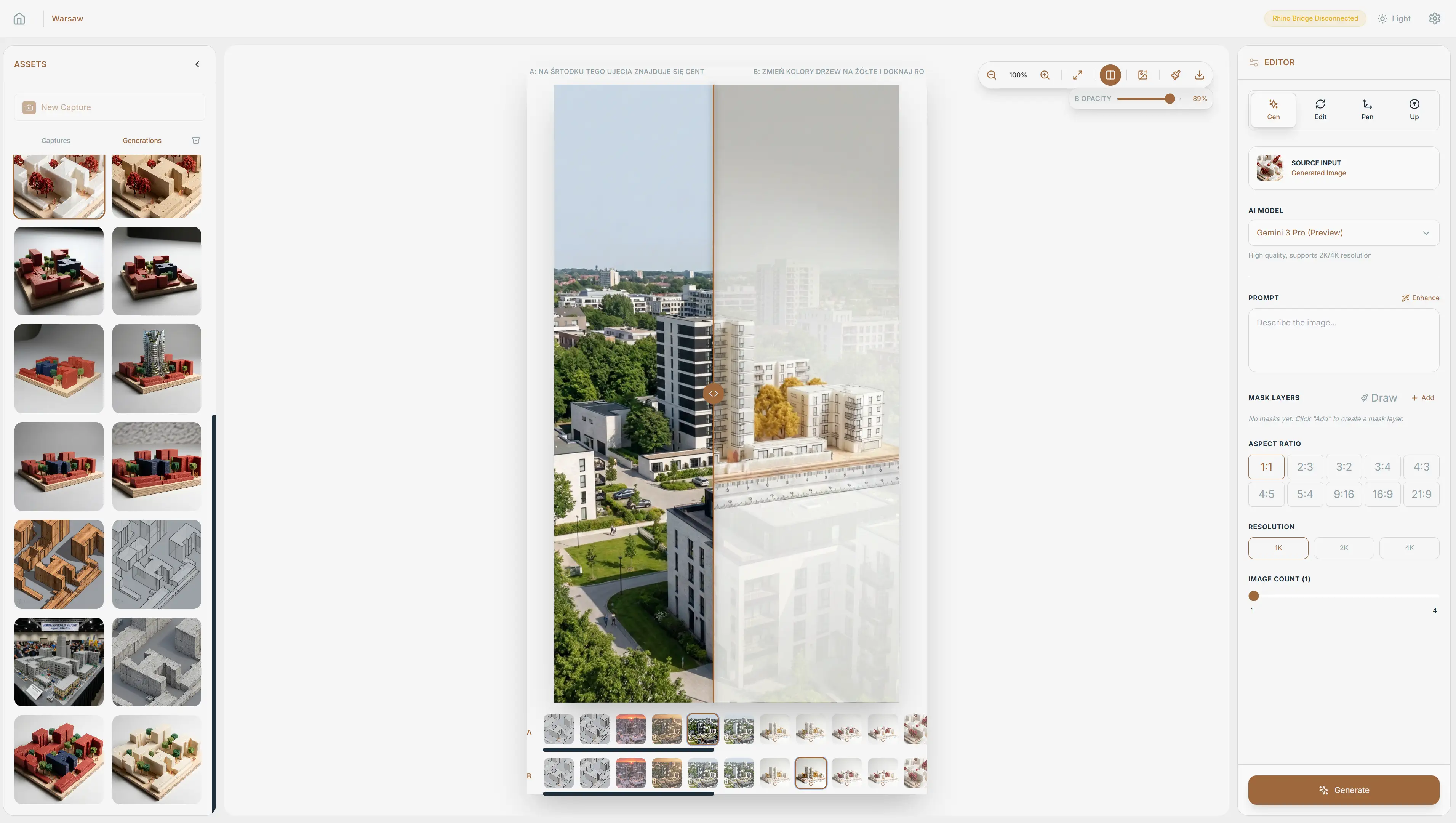 Before and After — Viewport Capture vs AI Render
